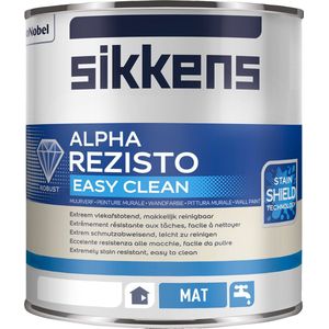 Sikkens Alpha Rezisto Easy Clean Wit Muurverf Dekkend Binnen Mat no
