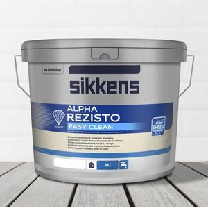 Sikkens Alpha Rezisto Easy Clean - 10 Liter - Wit / Kleur | 8711115350592 | Verf