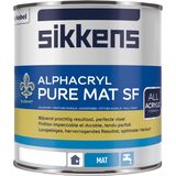 Sikkens Alphacryl Pure Mat SF Wit liter wit Muurverf Dekkend Binnen Mat