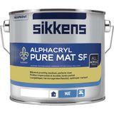 Sikkens Alphacryl Pure Mat SF Wit liter wit Muurverf Dekkend Binnen Mat