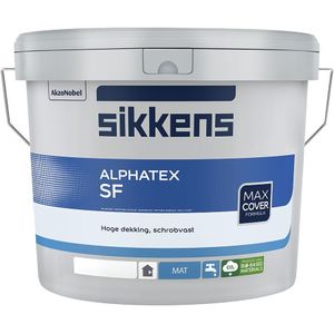 Sikkens Alphatex SF Mat - Muurverf 10 liter Donkere kleur - Muurverf - Verfwinkel is tot 50% goedkoper