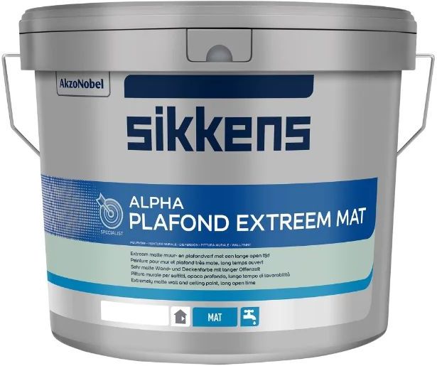Sikkens - Alpha Plafond Extreem Mat - Wit - 5 Liter