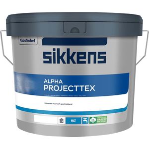 Sikkens Alpha Projecttex 5 Liter 100% Wit