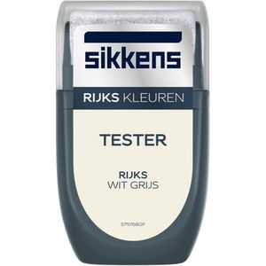 Sikkens RIJKS kleuren tester - RIJKS Wit Grijs 30 ML 1 Stuk Wit - Muurverf - Verfwinkel is tot 50% goedkoper 1 Stuk Kleur - Muurverf - Verfwinkel is
