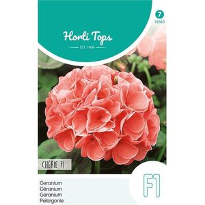 Hortitops - Geranium Bloemzaad - Cherie - Zalm/Rose