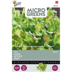Buzzy Microgreens kiemgroentezaad Sla gemend (Lactuca sativa type)
