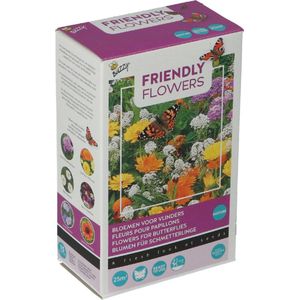 Buzzy bloemenzaad strooidoosje friendly flowers vlinders 100 g
