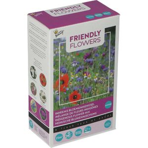 Buzzy - Grow gifts zaden strooidoosje friendly flowers inheems 100 gram