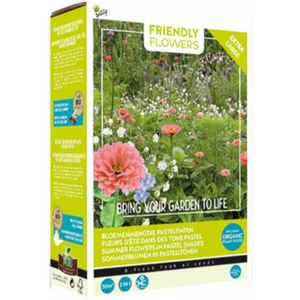 Buzzy Friendly Flowers XL Pasteltinten mengsel 50 m²