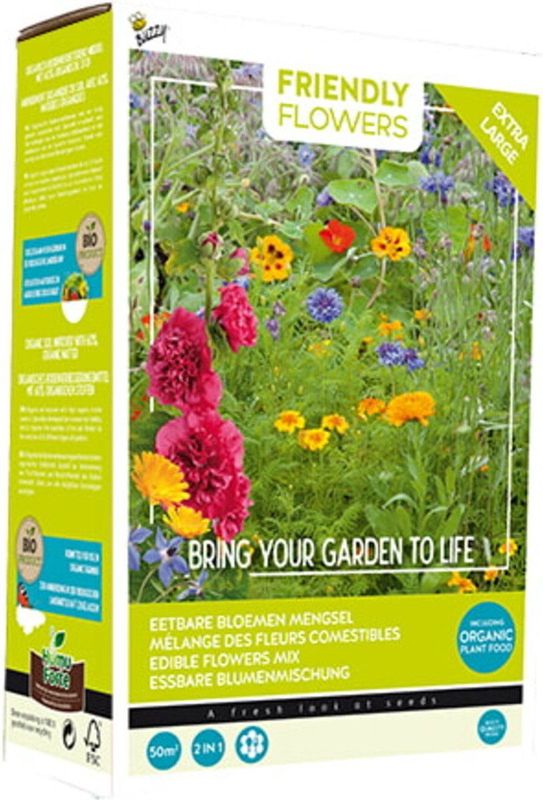 Buzzy Friendly Flowers XL Eetbare bloemen 50 m²