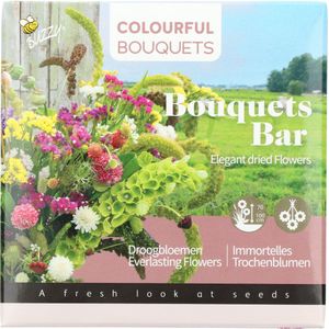 Buzzy® Bouquets Bar Elegant Dried Flowers - droogbloemen zaden + 1 liter cocopress tablet (met opkweekzak)