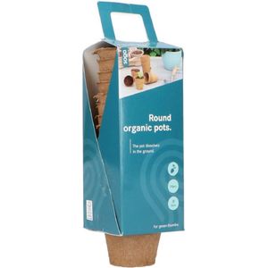 SOGO Biologische turfpotjes 6cm rond 14 stuks