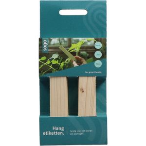 SOGO hangetiket hout 10 x 2 x 15 cm