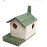 Eekhoornhuisje - Wit/Groen