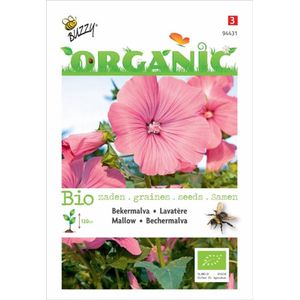 Organic Lavatera trimestris rose/rood (Skal 14275) - Buzzy