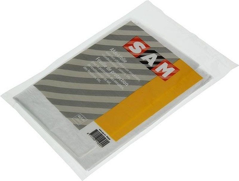 SAM - Afdekfolie - Transparant - 4 x 5 Meter - Dikte 5,5 Micron