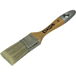 Kwast - Houten Steel - RVS Bus - Geschikt voor Alkyd en Acryl Lakken