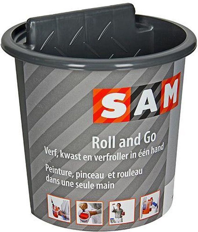 SAM Roll and Go - Verfbak - Ergonomisch - Geïntegreerd Rolvlak
