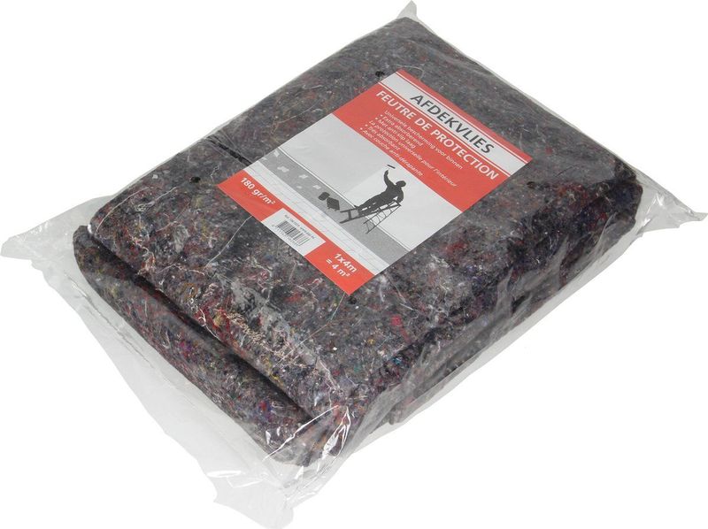 Anza Afdekvlies Gevouwen - 1 x 4m - Waterdicht - Antislip - Herbruikbaar