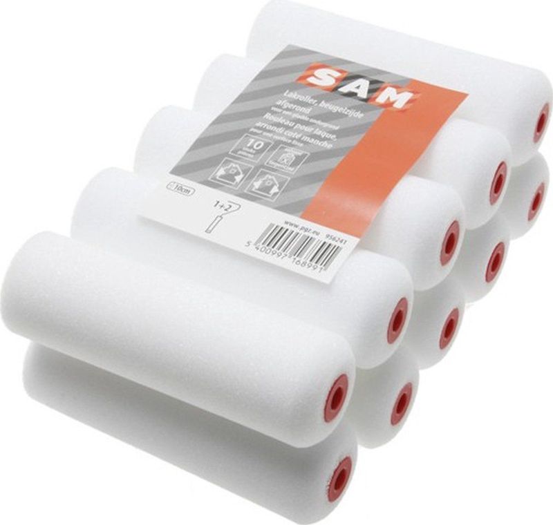 SAM - Viltrollers - 10 cm - Set van 5 - Verfrollers