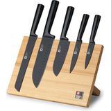 Richardson Sheffield - Nox 5-Delige Messenset met Magnetisch Messenblok - Bamboe