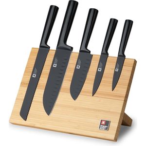 Richardson Sheffield - Nox 5-Delige Messenset met Magnetisch Messenblok - Bamboe