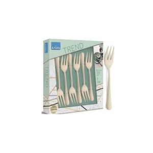 Amefa - Austin - Gebaksvorkjes - Champagne - Chroomstaal - Set van 6