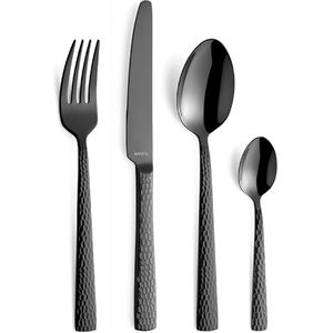 Amefa - Felicity - Bestekset - Zwart - 24-delig - Voor 6 Personen