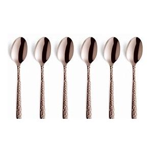 Amefa - Felicity - Set met 6 mokka-lepels espresso champagne roze