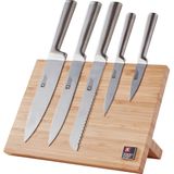 Richardson Sheffield Visage - 5 delige messenset op magneetbord - Natural Bamboo