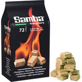 Samba Aanmaakblokjes Voordeelzak - 72 Stuks voor BBQ & Openhaard