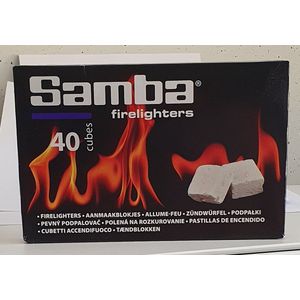 samba Aanmaakblokjes Wit - 40 Stuks