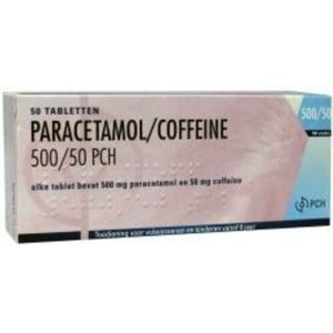 Teva - Paracetamol Coffeine - 500 mg/50 mg - 50 Tabletten - Pijnstillers