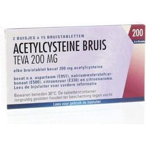 Teva - Acetylcysteïne - 200 mg - 30 Bruistabletten