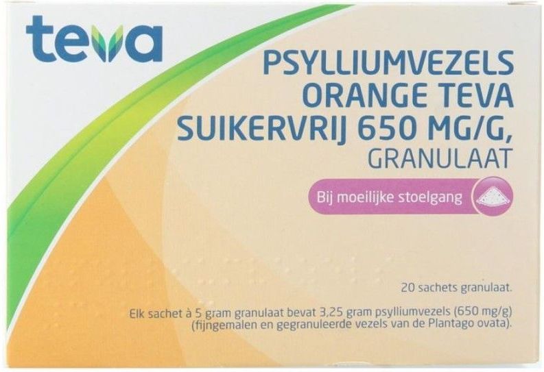 Psylliumvezels - Suikervrij - 650 mg/g - Granulaat