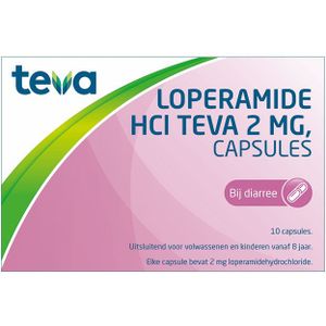 Teva Loperamide HCL 2 mg 10 capsules