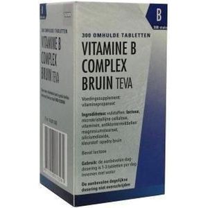 Teva Vitamine B complex bruin los 300 tabletten