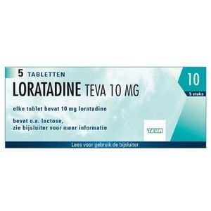 Teva Loratadine 10 mg  5 tabletten