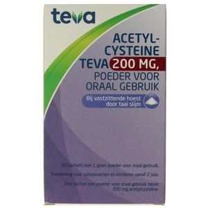 Teva - Acetylcysteine - Poeder - 200 mg - 30 Sachets