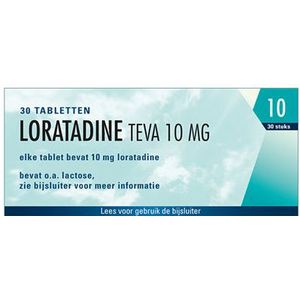 Teva Loratadine 10mg 30 tabletten