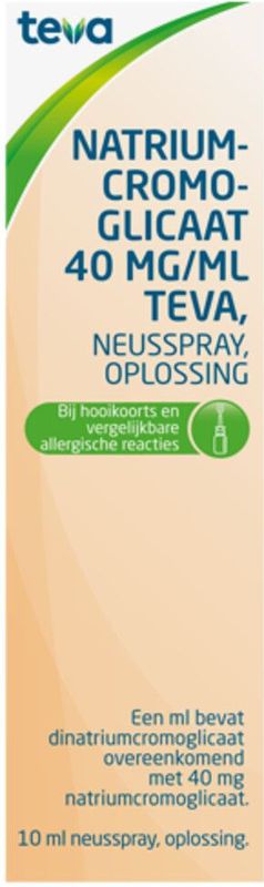 Teva - Cromoglicaat - Neusspray - 40 mg - 10 ml