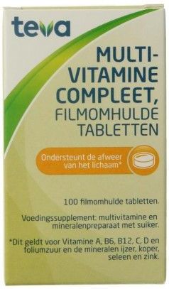 Teva - Multivitamine Compleet - 100 Tabletten
