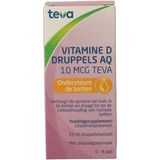 Teva - Vitamine D AQ Druppels - Vitaminepreparaat - 10 mcg - 50 ml