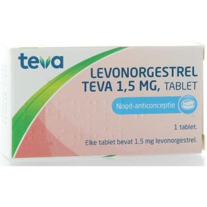 Teva Levonorgestrel 1.5 mg uad Morning After Pil/Nood-anticonceptie  1 tablet