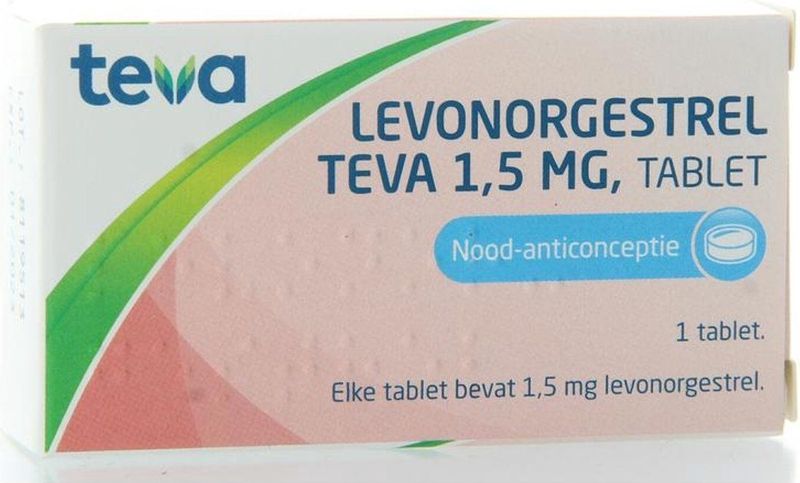 Teva - Levonorgestrel - Tablet - 1,5 mg - Noodanticonceptiemiddel
