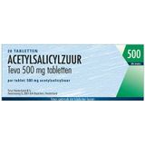 Teva Acetylsalicylzuur 500mg 20 tabletten