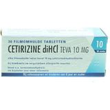 teva Cetrizine dihcl 10mg 30 tabletten