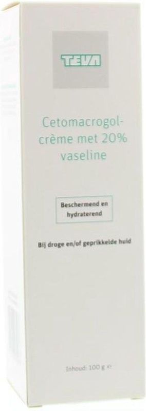 Teva Cetamacrogol Cream With 20 Vaseline 100 Grams