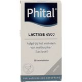 Phital Lactase 4500 aardbei 50 kauwtabletten