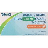 Teva Paracetamol 500mg ovaal 50 tabletten